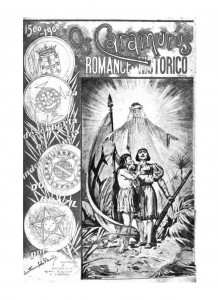 Ilustração na capa do livro Os caramurús, Lisboa, João Romano Torres & C.ª, 1900.